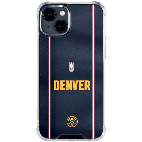 NBA Denver Nuggets Jersey iPhone 15 Clear Case